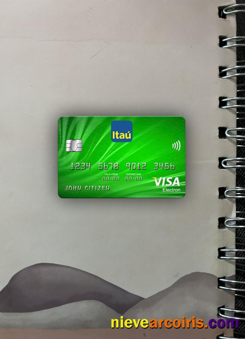 Uruguay Itau bank visa electron card photolook